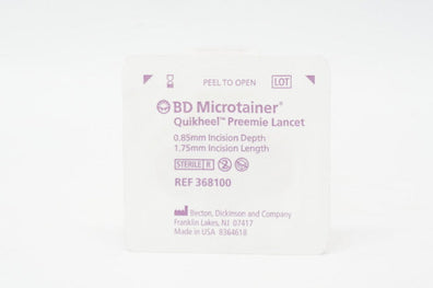 BD 368100 Microtainer Quikheel Preemie Lancet 0.85mmx1.75mm